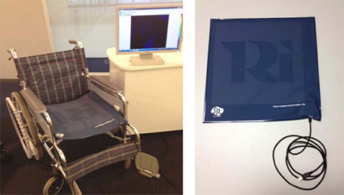 （左）車椅子での活用例　（右）SR ソフトビジョン