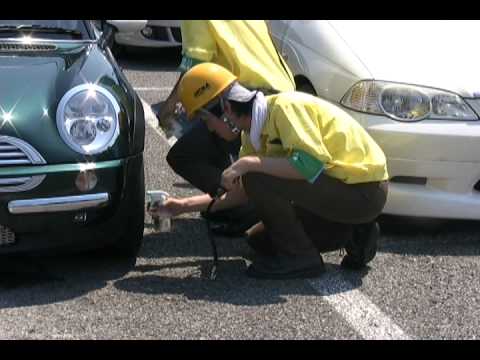 【動画】ＪＡＴＭＡ　浜名湖ＳＡでタイヤ点検実施