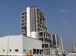 中国・上海の上海化学工業区内に開設したウルトラミド重合工場