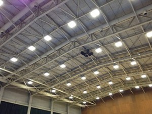 LED高天井照明設置状況