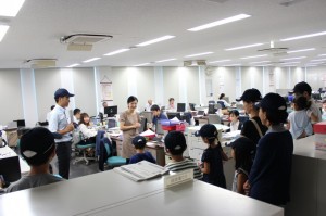 職場見学のようす