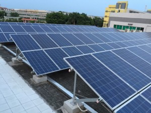 設置された太陽光発電システム