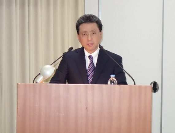 ＧＤ２０２０を説明する山石昌孝社長