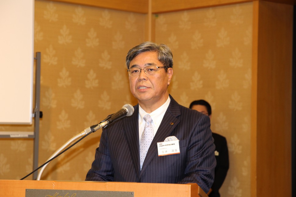 ＢＦ－２の概要などを紹介した吉井社長