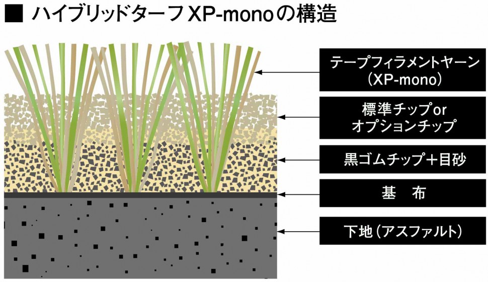 ハイブリッドターフＸＰ―ｍｏｎｏ