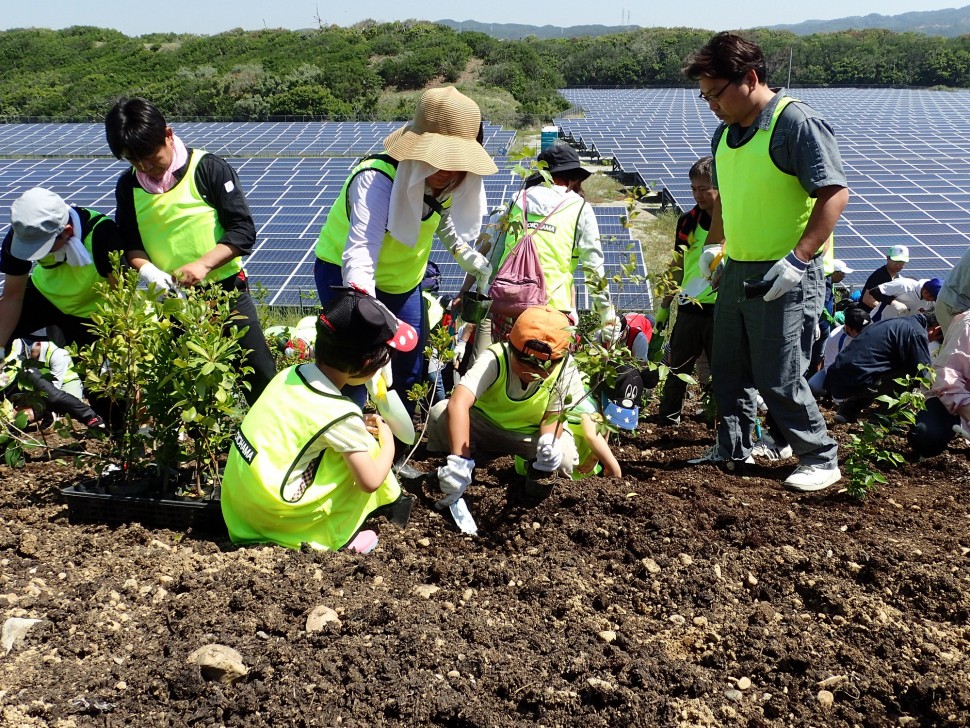 植樹祭のようす