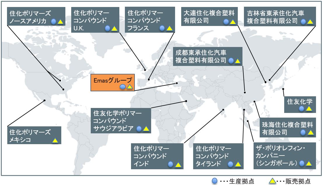 ＰＰコンパウンド関連拠点