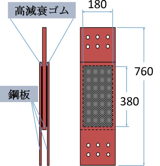 制震ダンパー製品図