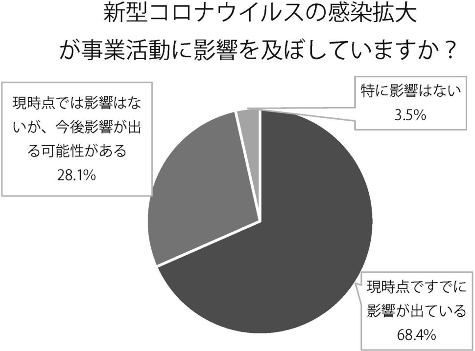 新型コロナウイルスの感染拡大が事業活動に影響を及ぼしていますか