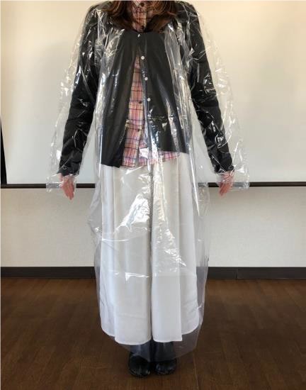 ガウン装着例