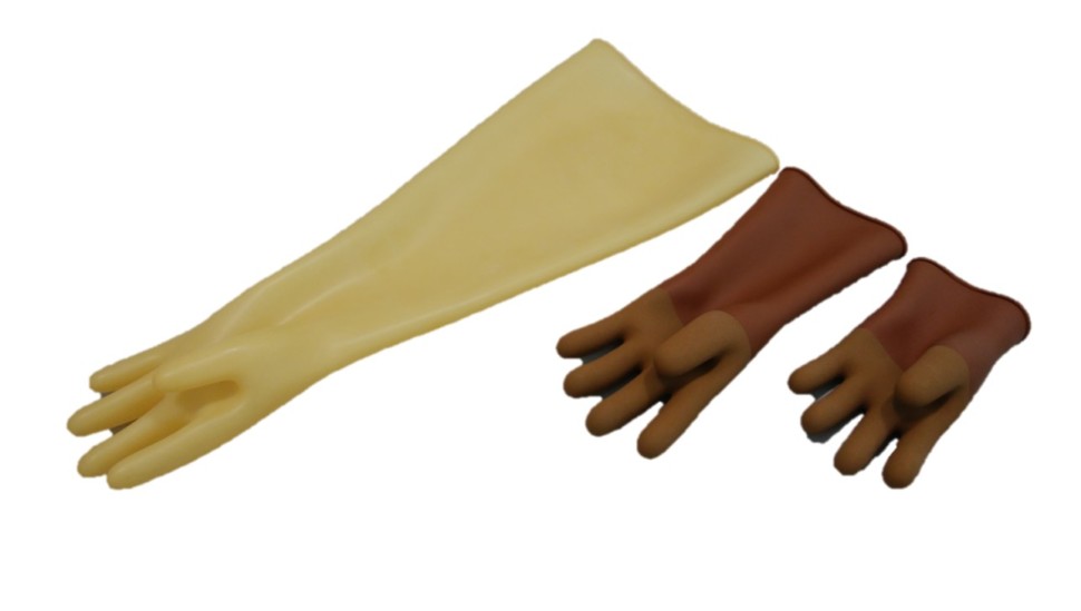 天然ゴム製作業用手袋