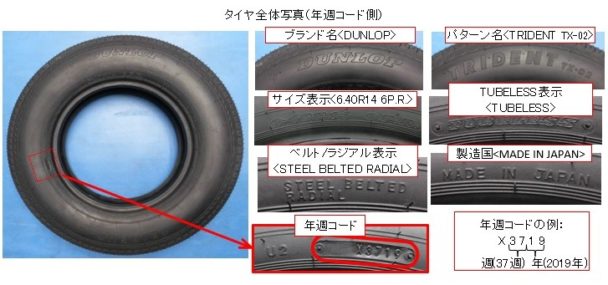 ハイタク用タイヤをリコール　住友ゴムのトライデントＴＸ