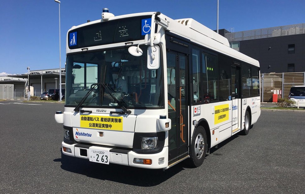 ブリヂストンがサポート 西鉄の自動運転バス実証実験