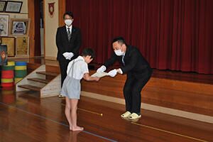 表彰の様子・西浦幼稚園