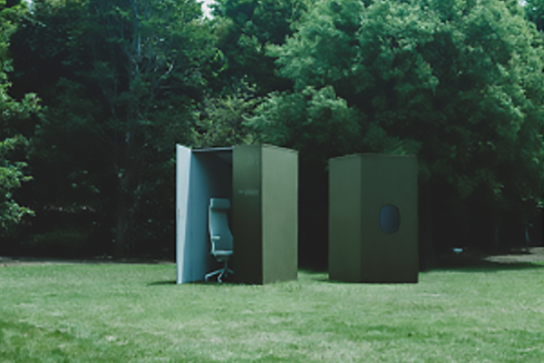 展示作品「素材x音響技術を活かした『321 IDEA CAVE』」