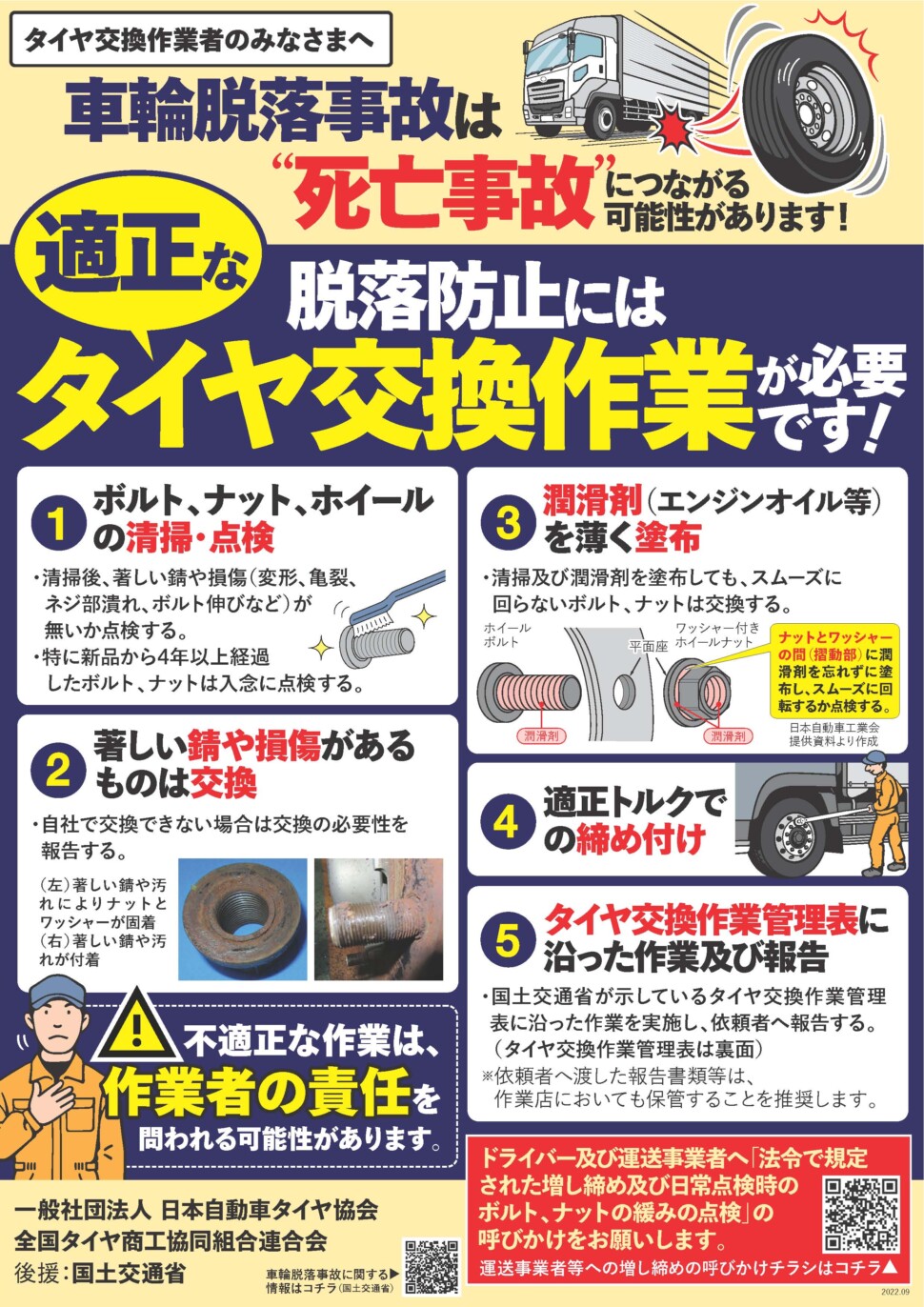 適正作業啓発チラシ　表面