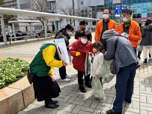 市民と共にクリーン作戦実施　神戸プラスチックネクスト