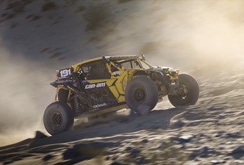 〈King of the Hammers〉の「4900 Can-Am UTV」レースで優勝したKyle Chaney選手の参戦車両(2023年)