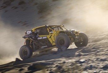 〈King of the Hammers〉の「4900 Can-Am UTV」レースで優勝したKyle Chaney選手の参戦車両（2023年）