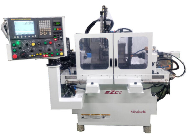 ゴム用機械特集　水口製作所　小型フィルム方式鏡面加工機に注力　ＦＡＮＵＣ２軸制御装置を搭載