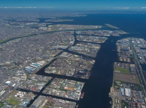 レゾナック川崎事業所航空写真（中央部）