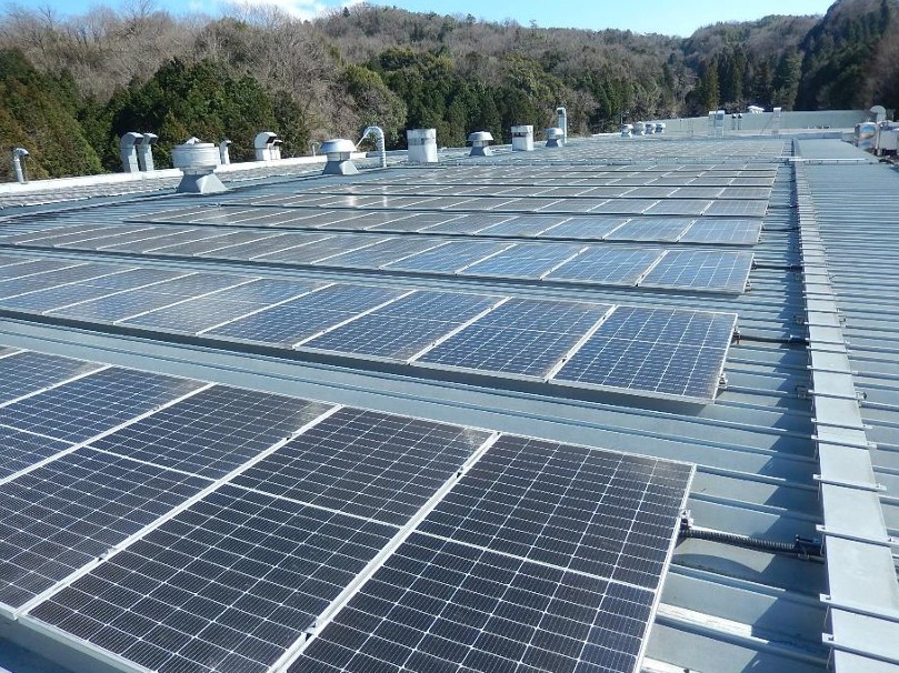 東海化成工業設置の太陽光パネル