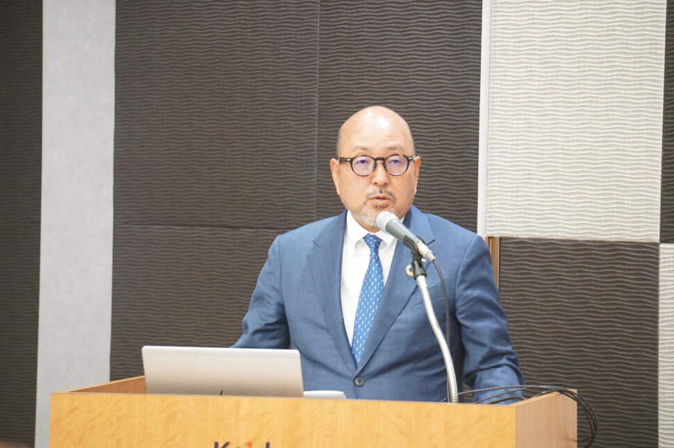 清水会長のあいさつ