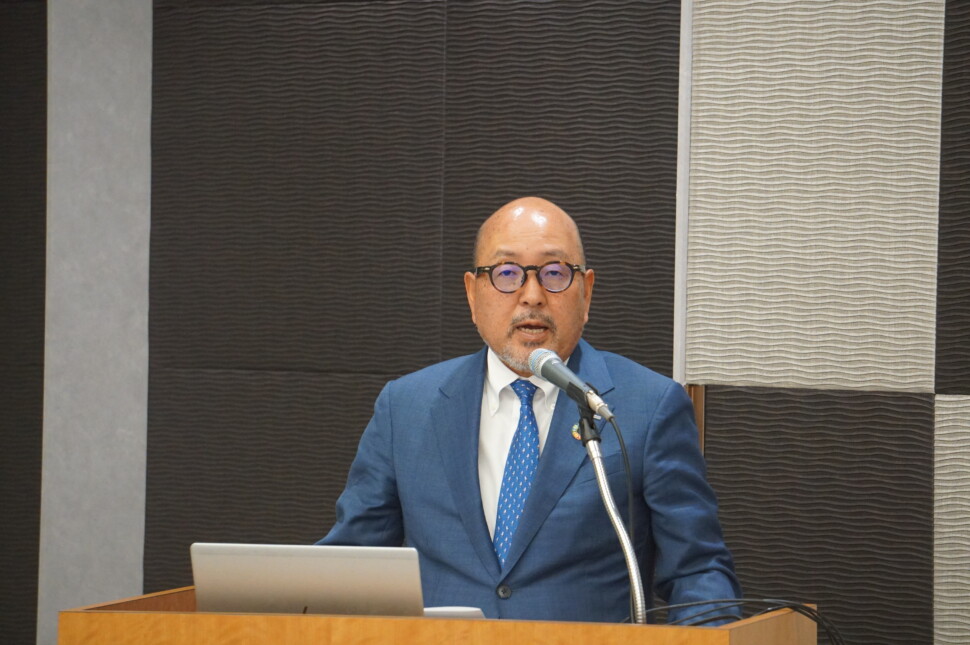 清水会長のあいさつ
