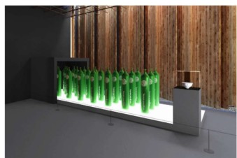 グリーンプラネット製の器を展示