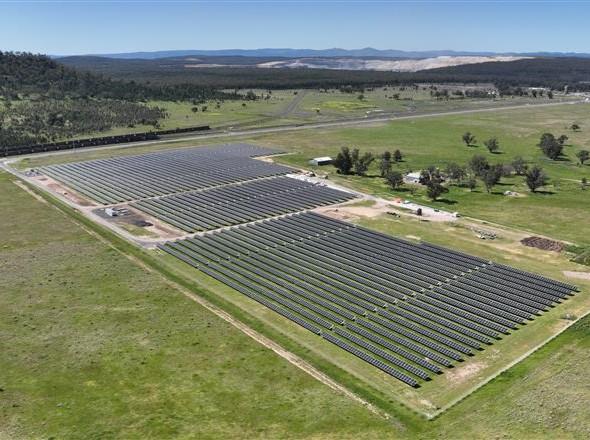 運転を開始した太陽光発電設備