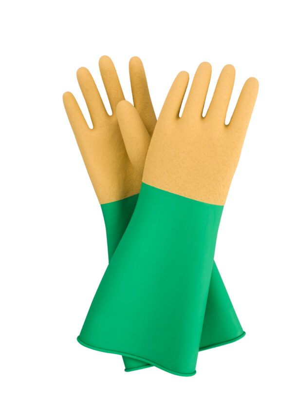 ゴム・樹脂手袋特集　ハナキゴム　ハナローブ４１６Ｌ（エル）を新発売　ダブル加工採用でしっかり掴める仕様に