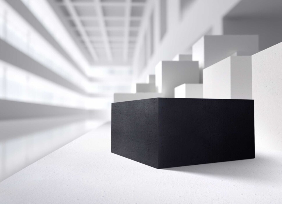 世界初のダークカラーメラミン樹脂フォーム