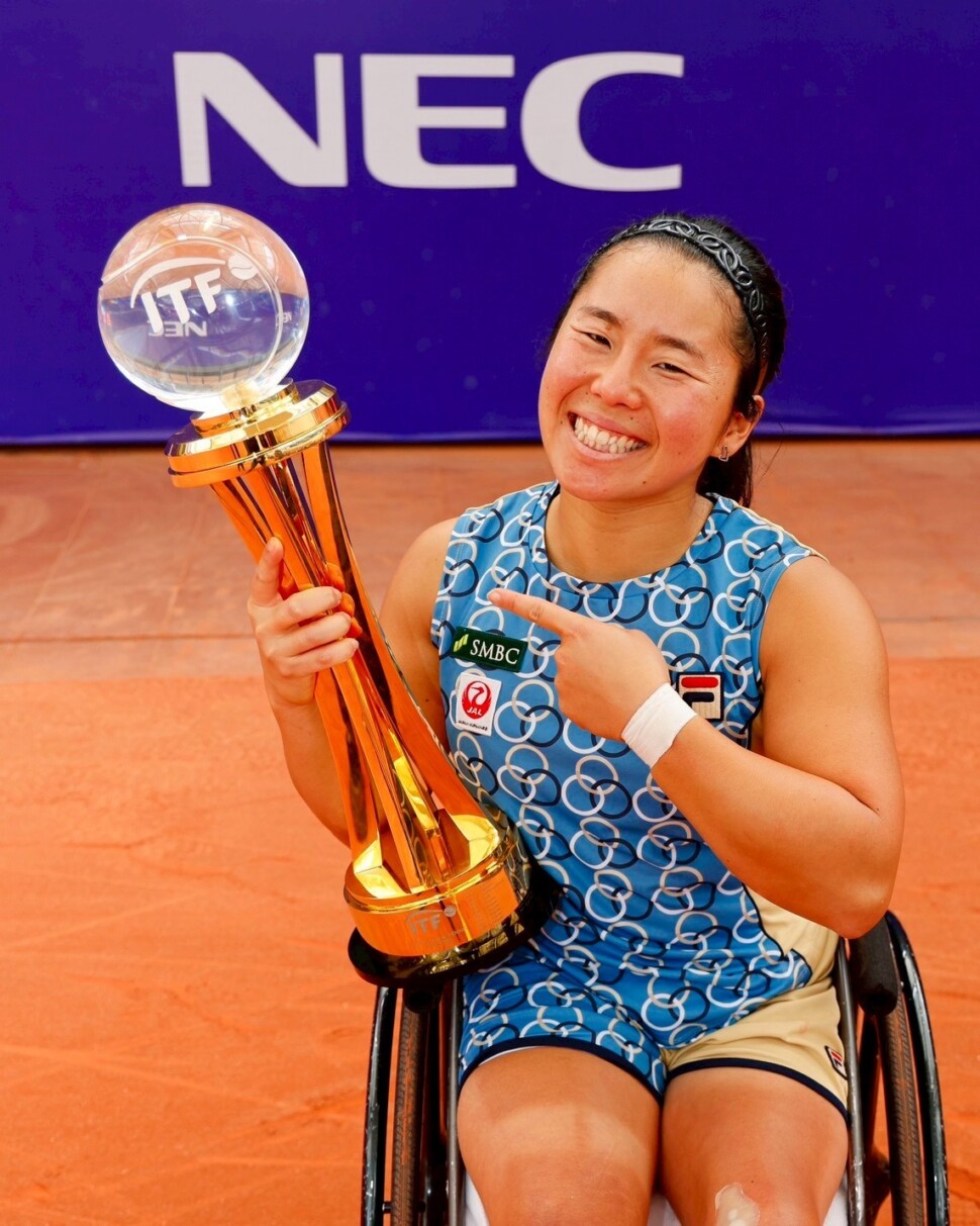 シングルス優勝　上地結衣選手
