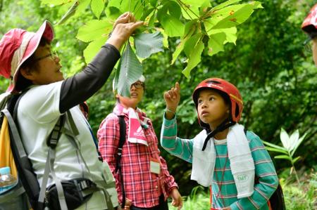 子どもたちとの自然体験の様子