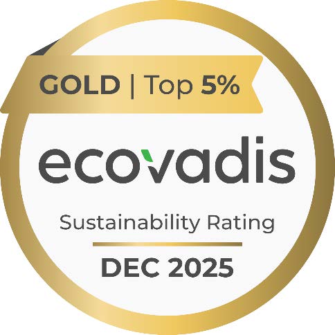 EcoVadis「ゴールド」メダル評価のロゴマーク