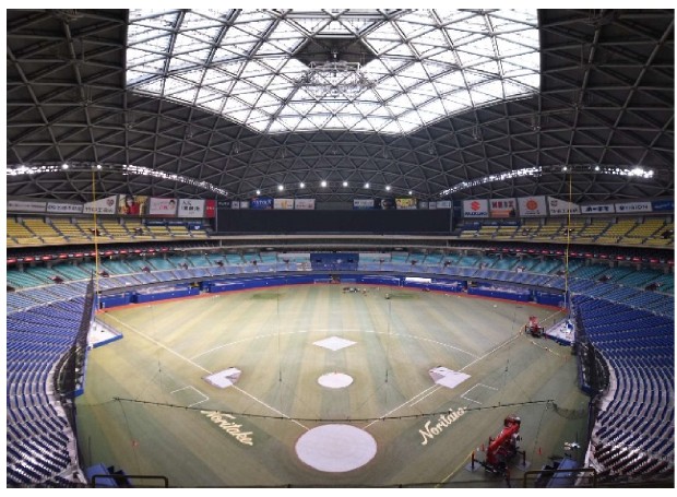 バンテリンドームナゴヤの内観（写真提供：ナゴヤドーム）