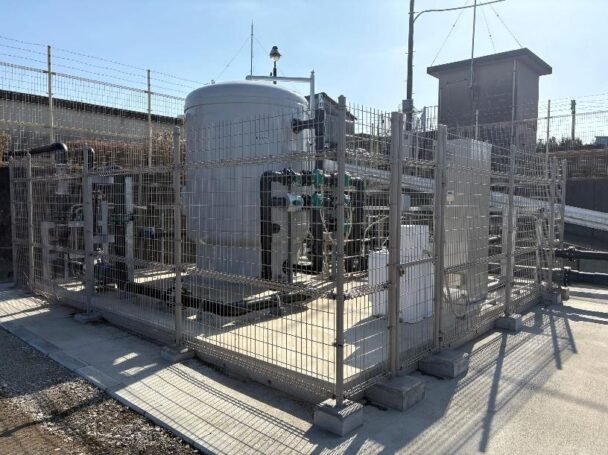 栃木県下野市に導入された有機フッ素化合物（ＰＦＡＳ）除去装置