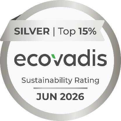 EcoVadisのシルバー評価のロゴマーク