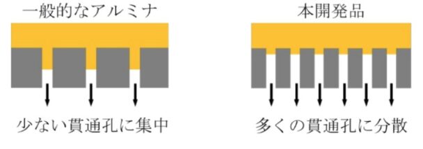 アルミナ層表面の概念図