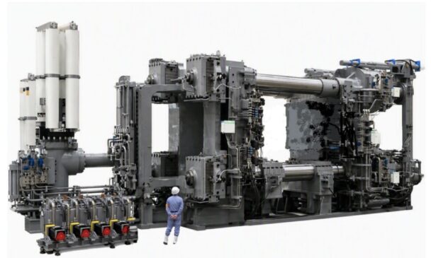 ９０００ｔダイカストマシンの外観