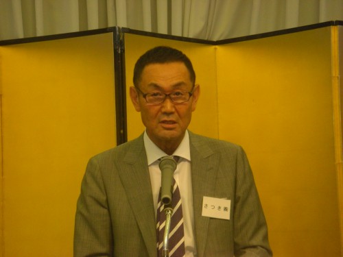 抱負を語る祖父江新理事長